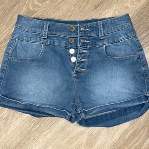 High Waisted Jean Shorts